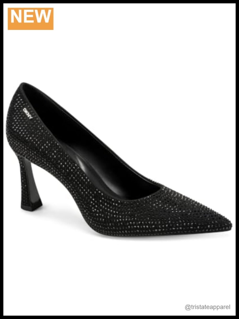 DKNY Women's Charmaine Mid Pump Stiletto Heel Pull-On Rubber Sole